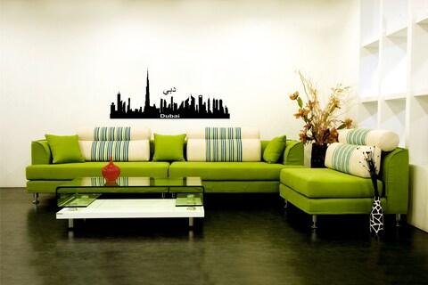 ملصق حائط - أفق دبي - متوسط - 50 × 70 سم - STA -152