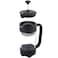 Any Morning French Press Coffee and Tea Maker, Borosilicate Glass Coffee Press, Stainless Steel Filter, Durable and Heat Resistant, Silver (1000 ml, 20 oz, 4 Cup)