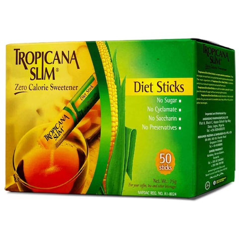 Tropicana Slim Sugar Free Sweetener 50 Sticks