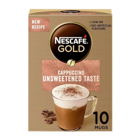 Nescafe Gold Cappuccino Unsweetened 14.2g&times; 10