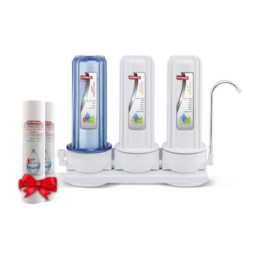 Fresh Tango Water Filter - 3 Stages + 2 Cartridges