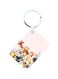 Anime Digimon Printed Keychain Pink/Brown/Yellow