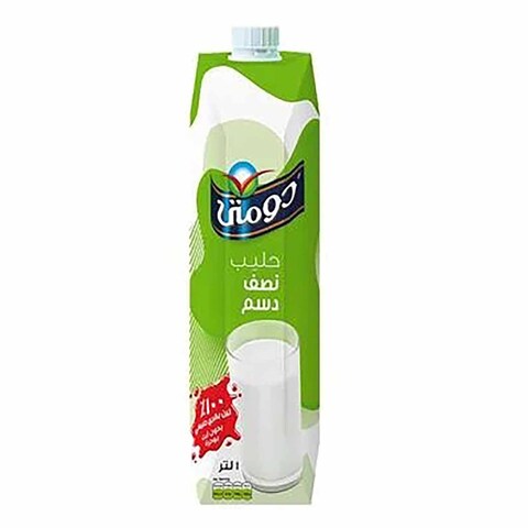 دومتى حليب نصف دسم - 1 لتر