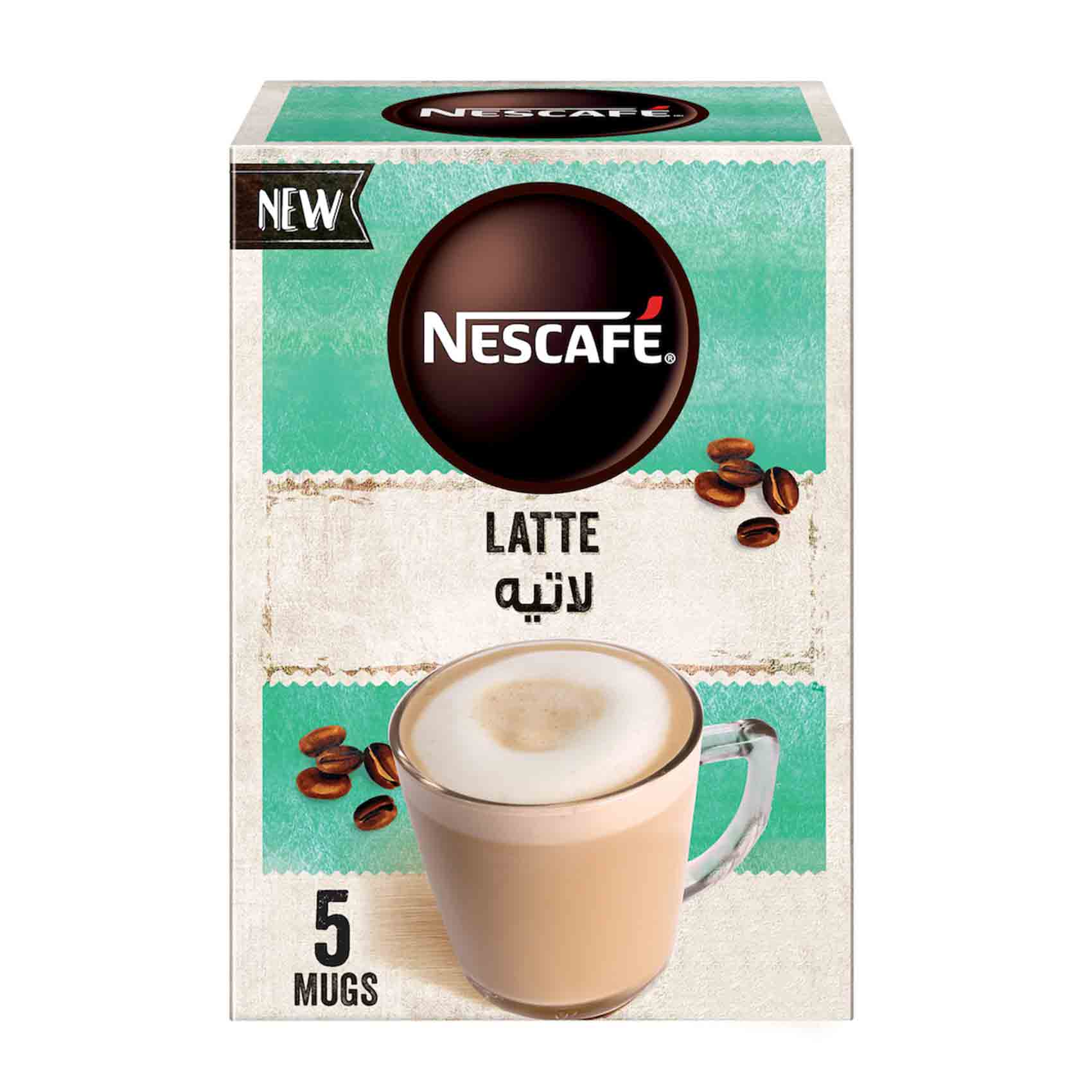 Nescafe Latte Instant Coffee Mix 19g Pack of 5