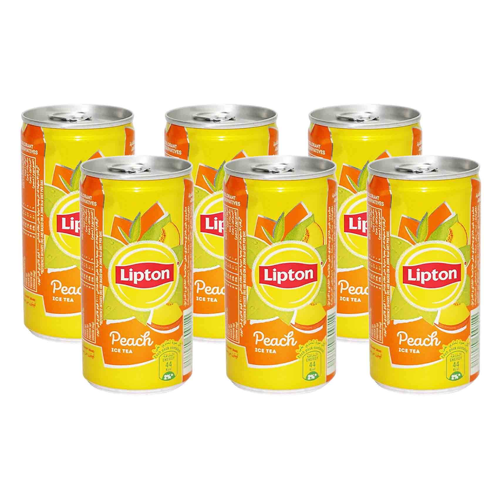 Lipton Peach Ice Tea 6 X 330Ml Nutrition Facts, Ingredients