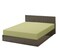 KLUB LINEN Stripe Microfiber Olive Fitted Sheet -Queen 150 x 200 cm