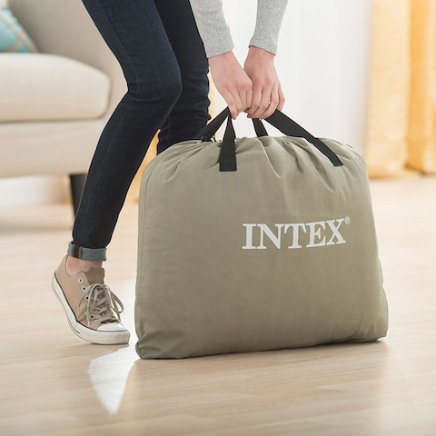 Intex - Durabeam Queen Pillow Rest Airbed W/E.Pump(152X203X42)