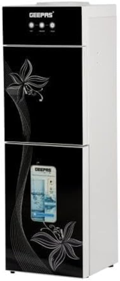 Geepas Water Dispenser With Refrigrator, Fast Cooling, Stainless Steel Material - 2 Year Warranty