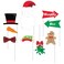 Creative Converting-Holiday Photo Props 10in 10pcs< >Multicolor< >10in< >Any Ages< >