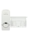 Generic 2-Piece Toothpaste Dispenser With Toothbrush Holder White