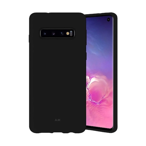 Protective Soft Silicone Case Cover For Samsung Galaxy S10 Plus Black