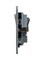 Schneider Ultimate Stainless Steel Screwless Flat Plate 13A 1 Gang Single Switch Socket Black Insert