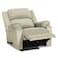 In House Velvet Rocking &amp; Rotating Recliner Chair - Light Beige - AB02