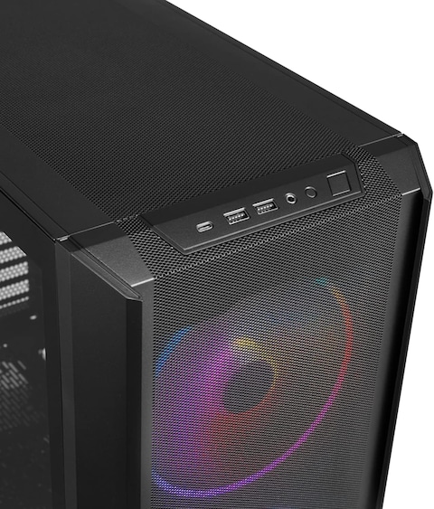 Lian Li LANCOOL 216 E-ATX PC Case, Airflow Focus RGB Gaming Computer Case With All-Around Mesh Panels, 2X160mm &amp; 1X140mm PWM Fans Pre-Installed And Innovative Rear Pcie Fan Bracket Chassis (Black)