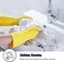 ZALCOON Household Rubber cleaning gloves yellow Medium for Household,Reuseable dishwashing gloves for Kitchen.