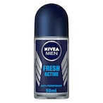 Buy NIVEA MEN Antiperspirant Roll-on for Men Fresh Active Fresh Scent 50ml in UAE