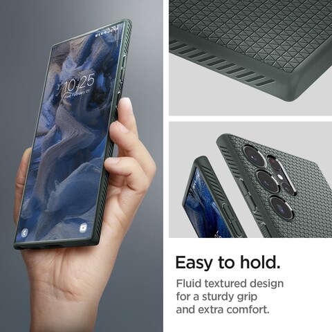 Spigen Liquid Air designed for Samsung Galaxy S23 ULTRA case cover (2023) - Abyss Green