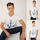 Anemoss Anchor Men&rsquo;s T-shirts, Short Sleeve, Cotton, Crewneck, Mens T shirt, Ultra Soft, Modern Fit Shirts For Men