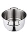 Serenk Induction Cookware Stainless Steel 2.64 Quarts Encapsulated Bottom Modernist Stock Pot With Dishwasher Safe Silver 20cm