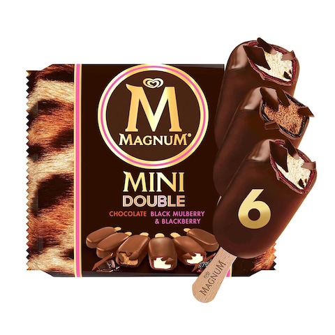 Magnum Mini Double Chocolate Black Mulberry And Blackberry Ice Cream 60ml