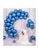 Metallic Chrome Balloons 50 Pcs 12 Inch Helium Shiny Thicken Latex Party Decoration (Chrome Blue)