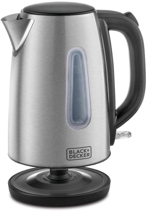 Black+Decker Stainless Steel Kettle 2200W JC450-B5 Silver