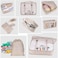 7 Set Packing Cubes Clothes Storage Bag Luggage Packing Organizers for Travel Accessories(Beige)