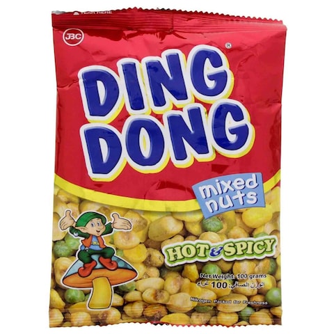 Ding Dong Mix Nuts Hot And Spicy 100 Gram