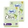 Sofy Olive Oil Moisturizer Cotton Touch Slim Large Sanitary Pads 30 Pads Pack of 2
