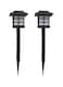 Generic 2-Piece Solar Powered Lawn Light Black