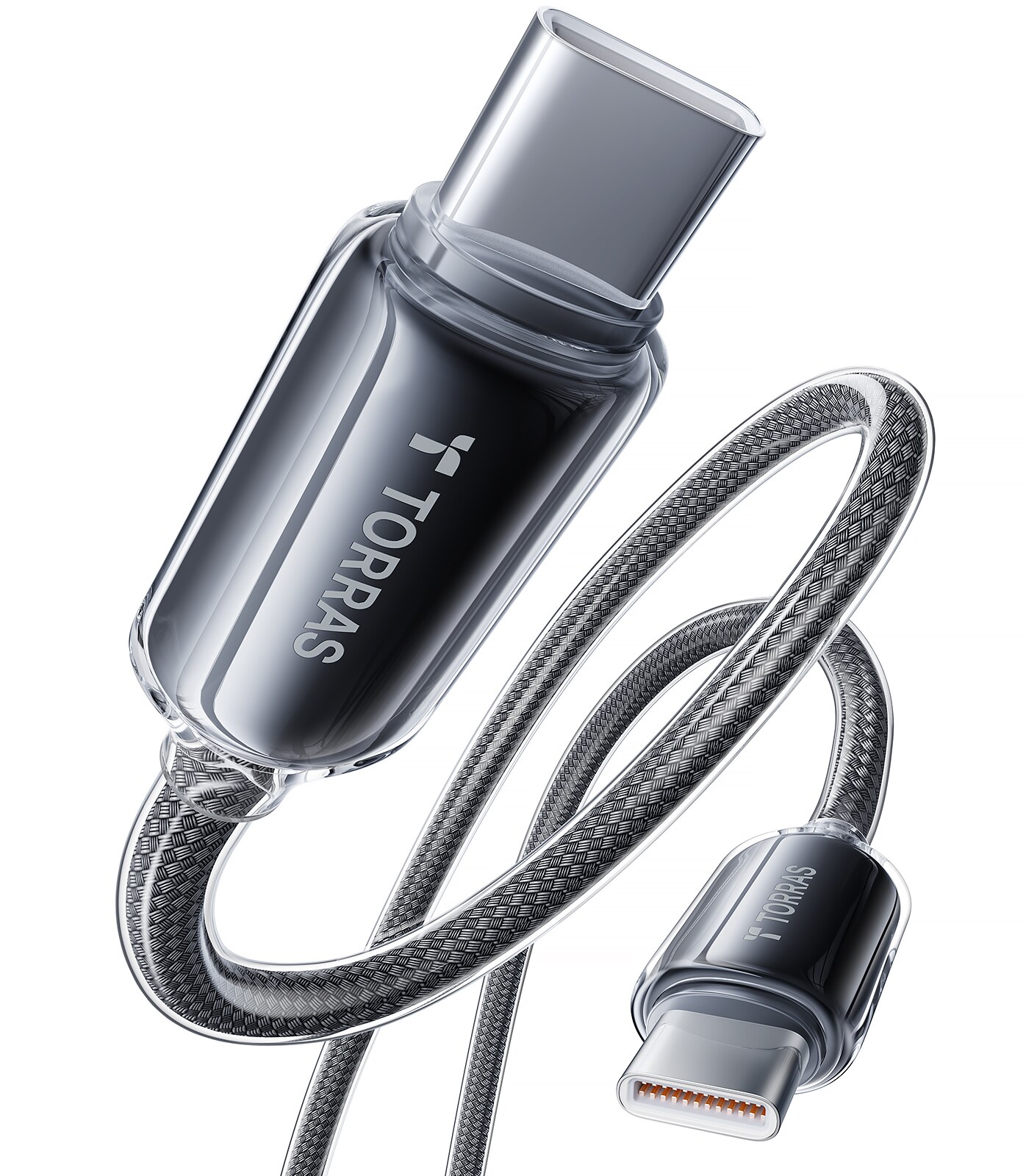 Buy Torras Iceflow 60W (X00TC31003) USB-C To USB-C Cable 1.2 M Dark ...