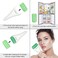 Generic-Green Jade Roller Gua sha Skin Scraper Jade Stone Facial Set Facial Skin Care Anti-aging Puffy Eyes Massager Reduce Neck Wrinkle Beauty Roller