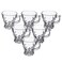 Alhoora Set of 6 glass Crystal tea and Coffee Cup