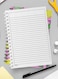Lowha Spiral Notebook With 60 Sheets And Hard Paper Covers With Lemons Design, For Jotting Notes And Reminders, For Work, University, School