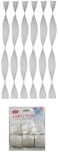 Generic Party Fun Crinkled Crepe Paper Rolls For Party Decoration (5X230cm White) (Pack Of 6 Units)