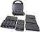 Sonashi 7-In-1 Non-Stick Multi Snacks Maker with Sandwich/Panini-Grill-Waffle-Donut-Nutty-Biscuit-Omelette Detachable Plates 760 W SSM-862 Black/Silver
