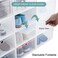 Stackable Shoe Boxes Plastic Clear Shoe Storage, Need to Assemble Yourself,33*23*14cm, 12 pack, White