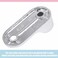 AL ARQAM 10 Pcs Zinc Alloy Oval Wardrobe Hanging Rail Rod Rail Hanger Standard Tube Support Wardrobe Rod Socket Fitting Round Bracket Stainless Steel Closet Rod Brackets