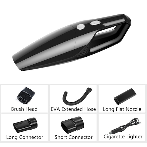 Generic-Handheld Car Vacuum Cordless Cleaner Powerful Cyclone Suction USB Rechargeable Portable Auto Mini Car Vacuum Pet Hair Vacuum for Wet and Dry Use