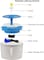 Cat water fountain with water level window, Flower fountain 1.6L water dispenser for multiple pets with replacement filters, Three modes drinking fountain (16 cm) Blue