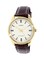 Casio - Women&#39;s Leather Band Analog Watch LTP-V005GL-9B