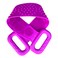 Generic-Silicone Back Scrubber, Bath Shower Silicone Body Massage Brush Silicone Bath Towel Exfoliating Body Brush Belt, Cleaning Shower Strap, Double-Sided Washing Towel Scrubber for Men Women, 70cm