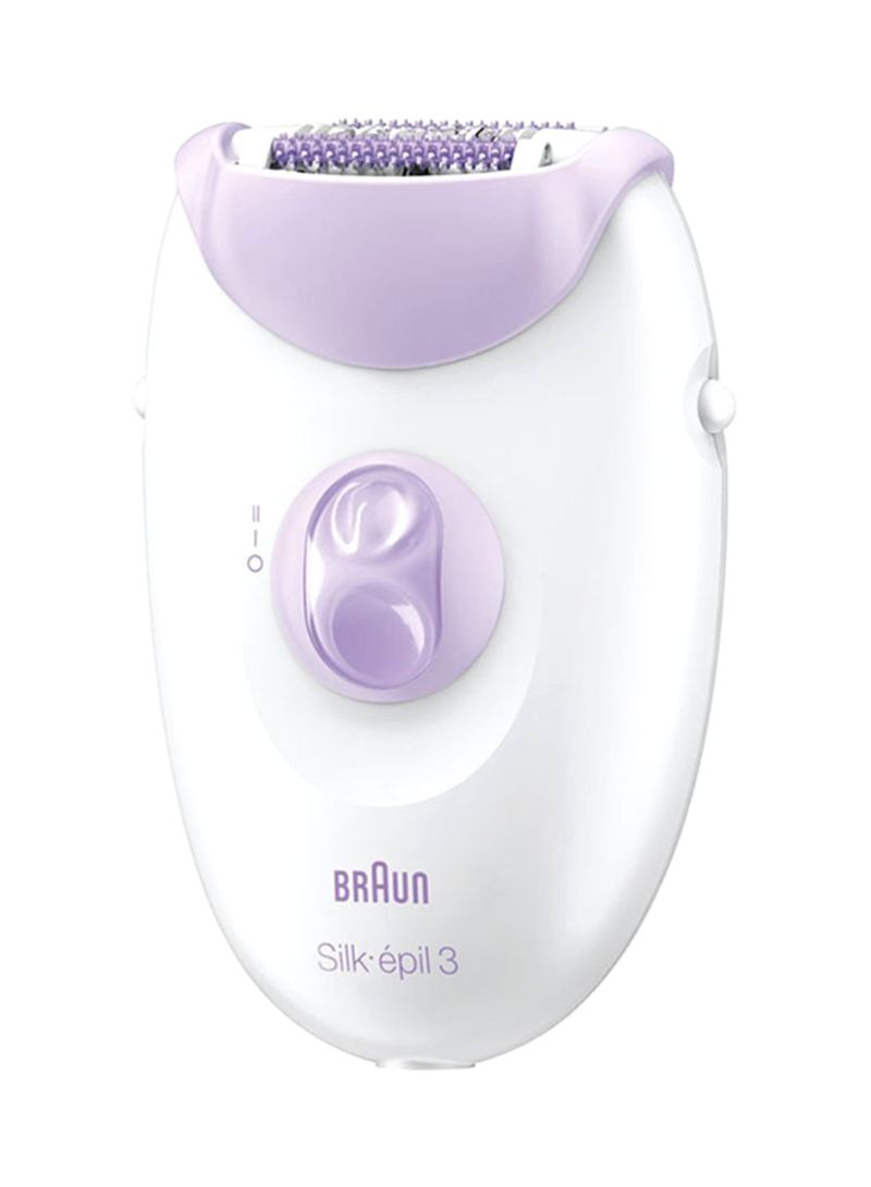 Braun - Silk-Epil 3 Epilator Set 3170 White/Purple