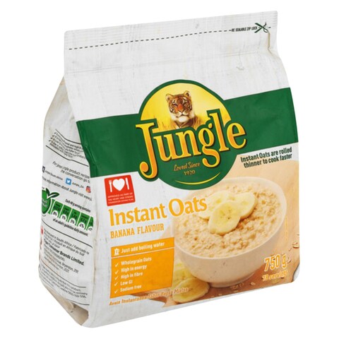 Jungle Banana Flavour Instant Oats 750g