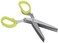 Generic Multipurpose 5-Layers Stainless Steel Blades Kitchen Shear Herb Scissors With Cleaning Handles Comb