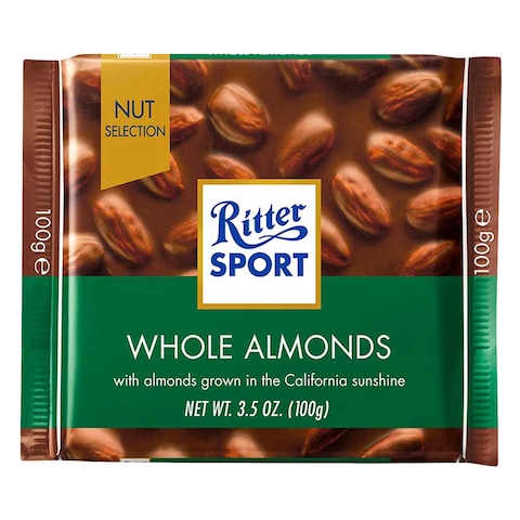 Ritter Sport Whole Almond Chocolate 100G