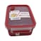 Tefal MasterSeal Micro Rectangular Food Storage Box With Inserts Red/Clear 1L