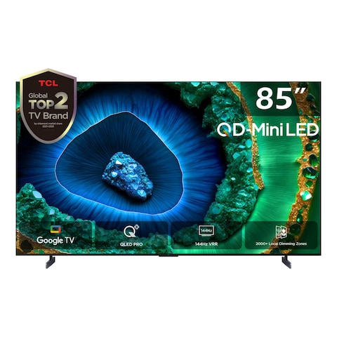 TCL 85-Inch UHD Smart Mini LED Google TV 85C855 Black