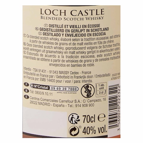 Carrefour Loch Castle 40% Whiskey 700Ml