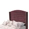 In House Maldives Velvet Bed Frame - Single - 200x100 cm - Dark Pink